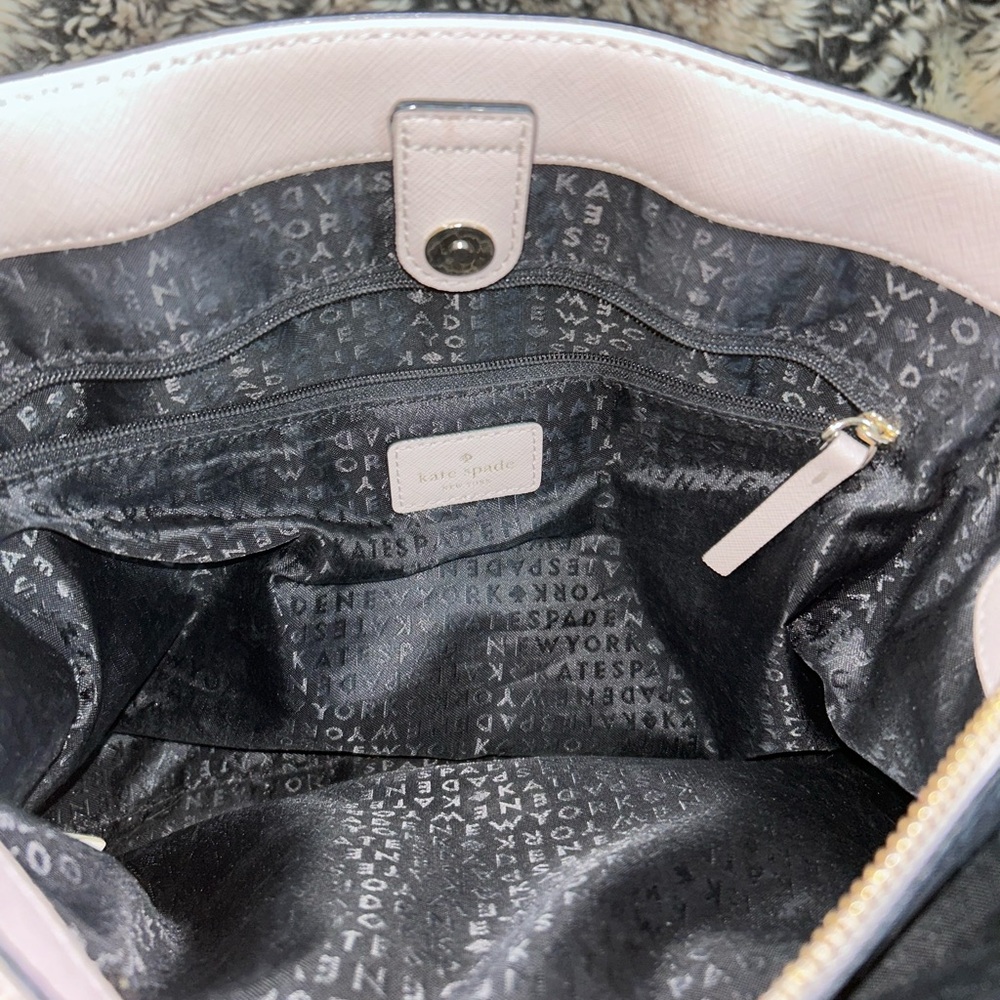 Kate Spade Laurel Way Evangelie Saffiano Satchel Two Tone Purse/Handbag - Picture 9 of 14